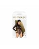 Боді Penthouse Spicy Whisper XL Black, імітація топу з довгими рукавами, закрите декольте Боді Penthouse Spicy Whisper XL Black, імітація топу з довгими рукавами, закрите декольте