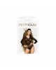 Боді Penthouse High On Love S/L Black, глибокий виріз на спині, імітація стреп Боді Penthouse High On Love S/L Black, глибокий виріз на спині, імітація стреп