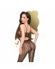 Комплект Penthouse Work It Out XL Black, короткий топ та колготки, ажурне плетіння Комплект Penthouse Work It Out XL Black, короткий топ та колготки, ажурне плетіння