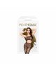 Комплект Penthouse Work it Out S/L Black, короткий топ та колготки, ажурне плетіння Комплект Penthouse Work it Out S/L Black, короткий топ та колготки, ажурне плетіння
