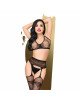 Комплект Penthouse Smoking Gun S/L Black, топ-бюстьє, колготки з доступом, імітація пояса для панчіх Комплект Penthouse Smoking Gun S/L Black, топ-бюстьє, колготки з доступом, імітація пояса для панчіх