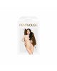 Боді Penthouse Scandalous S/L White, велика сітка, високий комір, довгі рукави Боді Penthouse Scandalous S/L White, велика сітка, високий комір, довгі рукави