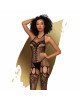 Бодістокінг Penthouse Fancy Me S/L Black, відкритий доступ, фантазійний малюнок, імітація панчіх Бодістокінг Penthouse Fancy Me S/L Black, відкритий доступ, фантазійний малюнок, імітація панчіх