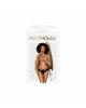 Трусики-бразиліана Penthouse Adore Me L/XL Black, квіткове мереживо, тоненькі ремінці, бантики Трусики-бразиліана Penthouse Adore Me L/XL Black, квіткове мереживо, тоненькі ремінці, бантики