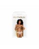 Трусики-бразиліана Penthouse Adore Me S/M White, квіткове мереживо, тоненькі ремінці, бантики Трусики-бразиліана Penthouse Adore Me S/M White, квіткове мереживо, тоненькі ремінці, бантики