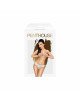 Трусики-бікіні Penthouse Catch Me S/M White, мереживо, вузькі ремінці, вирізи на сідницях, бантик Трусики-бікіні Penthouse Catch Me S/M White, мереживо, вузькі ремінці, вирізи на сідницях, бантик