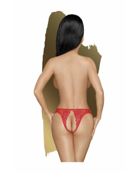 Трусики-тонг Penthouse Naughty Valentine S/M Red, мереживо, відкритий доступ до інтимних зон Трусики-тонг Penthouse Naughty Valentine S/M Red, мереживо, відкритий доступ до інтимних зон
