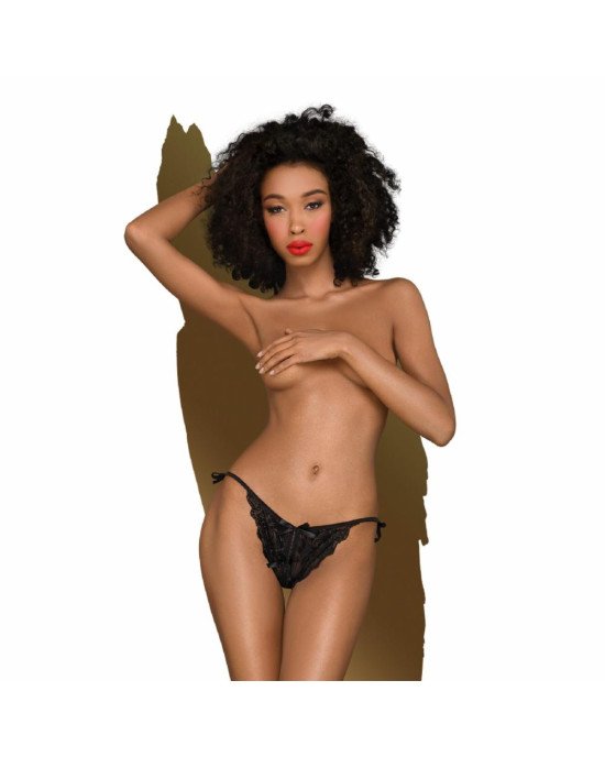 Трусики-сліпи Penthouse Too Hot To Be Real L/XL Black, мереживо, регульована посадка Трусики-сліпи Penthouse Too Hot To Be Real L/XL Black, мереживо, регульована посадка