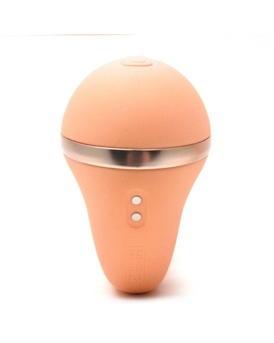 Вакуумний вібратор Kistoy Tina Mini Orange, вагінально-кліторальний Вакуумний вібратор Kistoy Tina Mini Orange, вагінально-кліторальний
