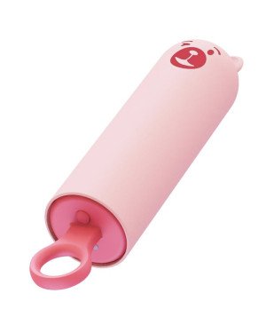 Вібратор CuteVibe Teddy Pink (Black Dildo), реалістичний вібратор під виглядом морозива Вібратор CuteVibe Teddy Pink (Black Dildo), реалістичний вібратор під виглядом морозива