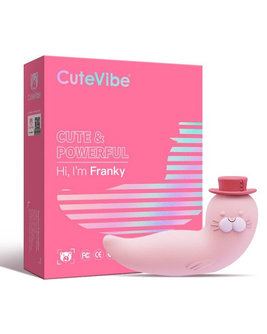 Вакуумний вібратор CuteVibe Franky Pink Вакуумний вібратор CuteVibe Franky Pink