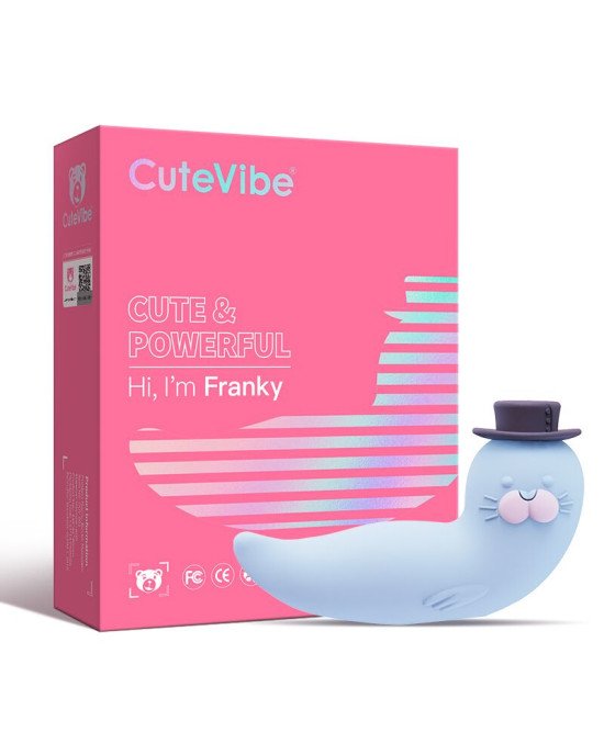 Вакуумний вібратор CuteVibe Franky Blue Вакуумний вібратор CuteVibe Franky Blue