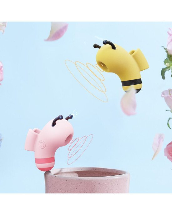 Вакуумний стимулятор із мікрострумами CuteVibe Beebe Yellow, на палець Вакуумний стимулятор із мікрострумами CuteVibe Beebe Yellow, на палець