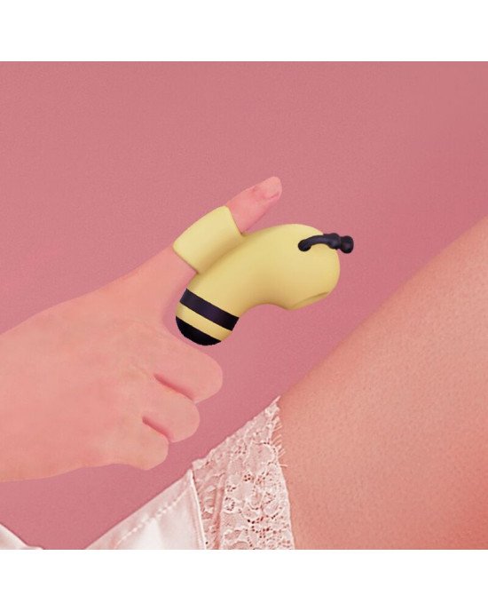 Вакуумний стимулятор із мікрострумами CuteVibe Beebe Yellow, на палець Вакуумний стимулятор із мікрострумами CuteVibe Beebe Yellow, на палець