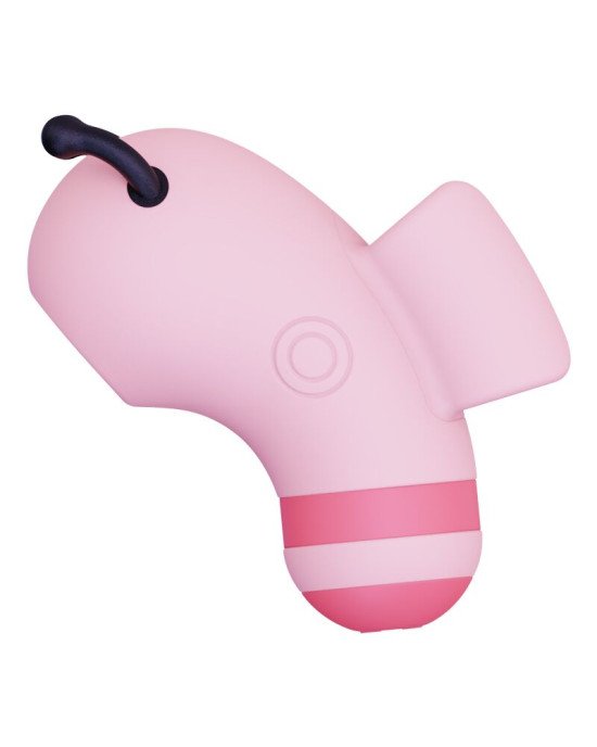 Вакуумний стимулятор із мікрострумами CuteVibe Beebe Pink, на палець Вакуумний стимулятор із мікрострумами CuteVibe Beebe Pink, на палець