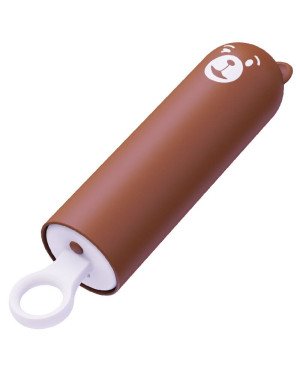 Вібратор CuteVibe Teddy Brown (Pink Dildo), реалістичний вібратор під виглядом морозива Вібратор CuteVibe Teddy Brown (Pink Dildo), реалістичний вібратор під виглядом морозива