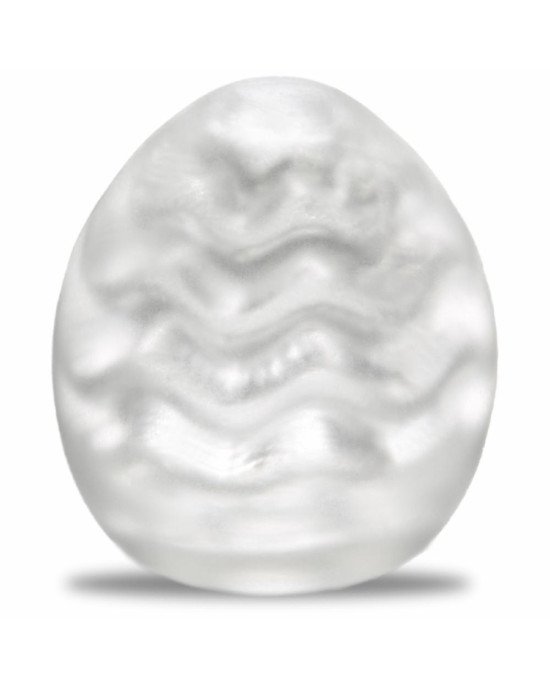 Мастурбатор-яйце Tenga Egg Wavy II Cool з подвійним хвилястим рельєфом та охолоджувальним ефектом Мастурбатор-яйце Tenga Egg Wavy II Cool з подвійним хвилястим рельєфом та охолоджувальним ефектом