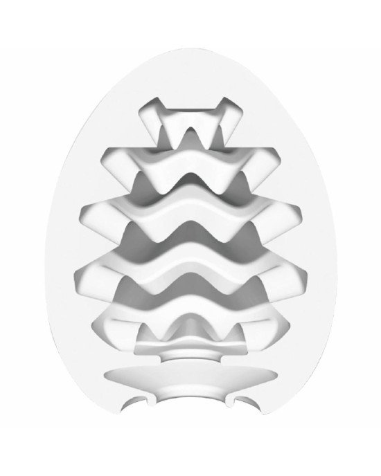 Мастурбатор-яйце Tenga Egg Wavy II Cool з подвійним хвилястим рельєфом та охолоджувальним ефектом Мастурбатор-яйце Tenga Egg Wavy II Cool з подвійним хвилястим рельєфом та охолоджувальним ефектом