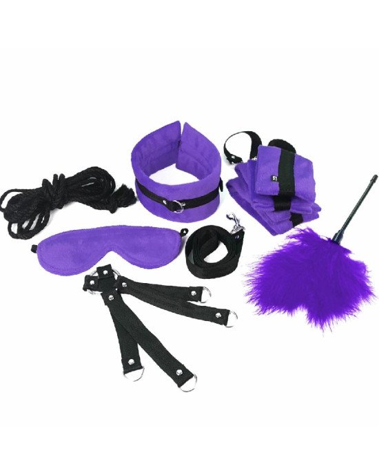 Набір БДСМ Art of Sex - Soft Touch BDSM Set, 9 предметів, Фіолетовий