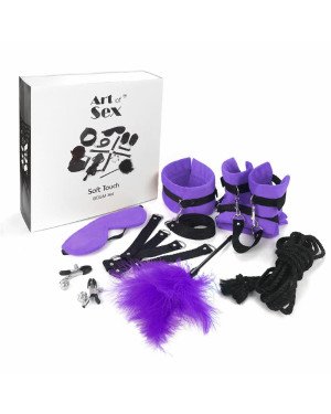 Набір БДСМ Art of Sex - Soft Touch BDSM Set, 9 предметів, Фіолетовий