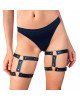 Гартери на ногу із натуральної шкіри Art of Sex - Kristina Leg Garters (2 шт), цвет Чорний Гартери на ногу із натуральної шкіри Art of Sex - Kristina Leg Garters (2 шт), цвет Чорний