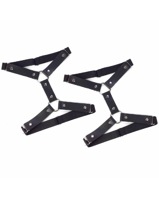 Гартери на ногу із натуральної шкіри Art of Sex - Kristina Leg Garters (2 шт), цвет Чорний Гартери на ногу із натуральної шкіри Art of Sex - Kristina Leg Garters (2 шт), цвет Чорний