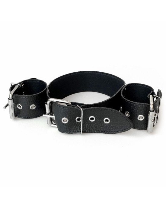 Нашийник з наручниками із натуральної шкіри Art of Sex - Bondage Collar with Handcuffs Нашийник з наручниками із натуральної шкіри Art of Sex - Bondage Collar with Handcuffs