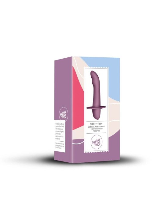 Масажер простати SugarBoo Tickety Boo, 10 рівнів інтенсивності, унісекс, підходить для точки G Масажер простати SugarBoo Tickety Boo, 10 рівнів інтенсивності, унісекс, підходить для точки G