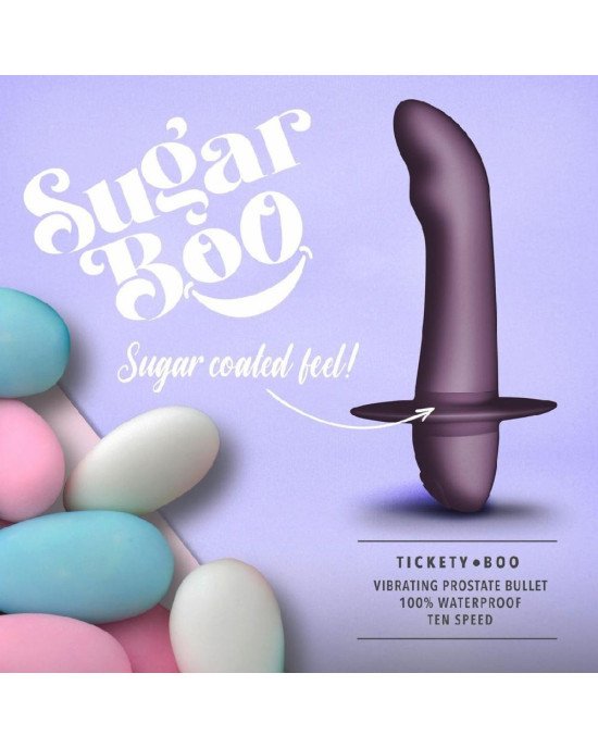 Масажер простати SugarBoo Tickety Boo, 10 рівнів інтенсивності, унісекс, підходить для точки G Масажер простати SugarBoo Tickety Boo, 10 рівнів інтенсивності, унісекс, підходить для точки G