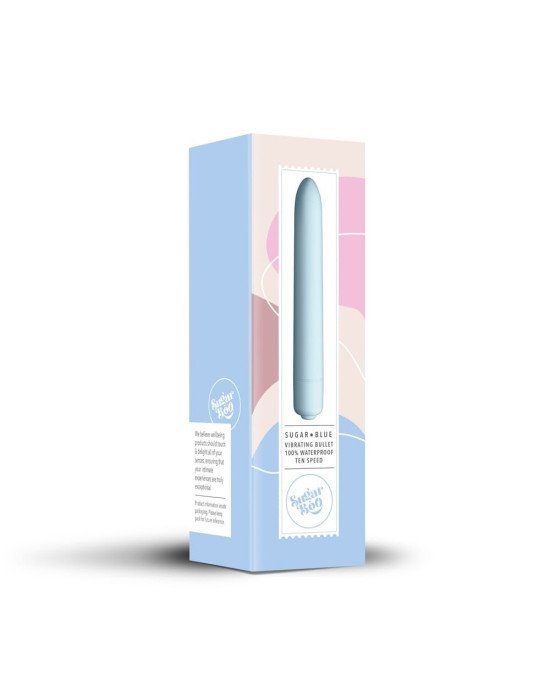 Мінівібратор SugarBoo Sugar Blue, 10 рівнів інтенсивності Мінівібратор SugarBoo Sugar Blue, 10 рівнів інтенсивності