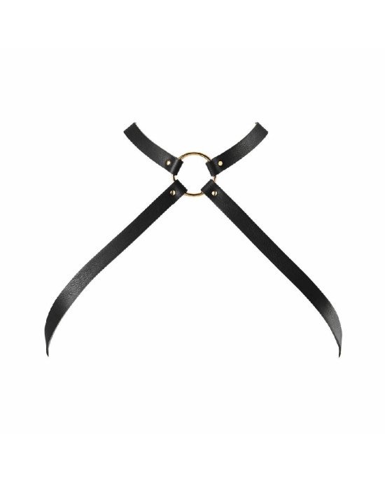 Портупея з екошкіри Bijoux Indiscrets MAZE — Cross Chest Harness Black