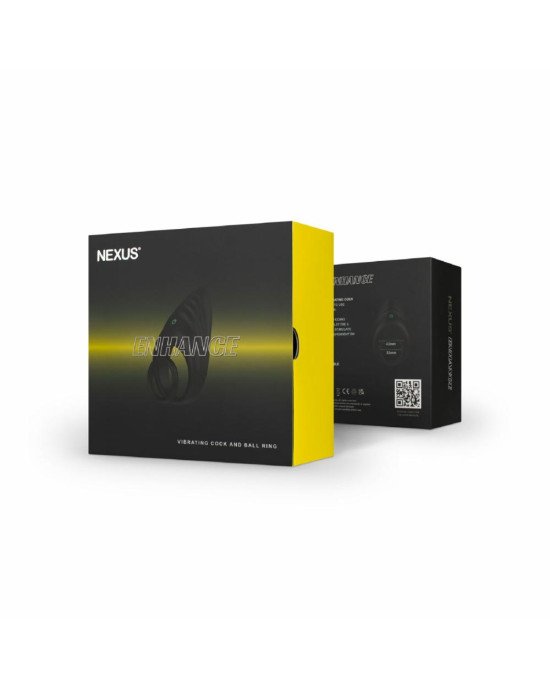 Ерекційне віброкільце Nexus Enhance Vibrating Cock and Ball Ring, подвійне Ерекційне віброкільце Nexus Enhance Vibrating Cock and Ball Ring, подвійне