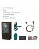 Смарт-ерекційне кільце Zalo BAYEK Turquoise Green, подвійне з ввідною частиною, пульт ДК Смарт-ерекційне кільце Zalo BAYEK Turquoise Green, подвійне з ввідною частиною, пульт ДК
