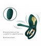 Смарт-ерекційне кільце Zalo BAYEK Turquoise Green, подвійне з ввідною частиною, пульт ДК Смарт-ерекційне кільце Zalo BAYEK Turquoise Green, подвійне з ввідною частиною, пульт ДК