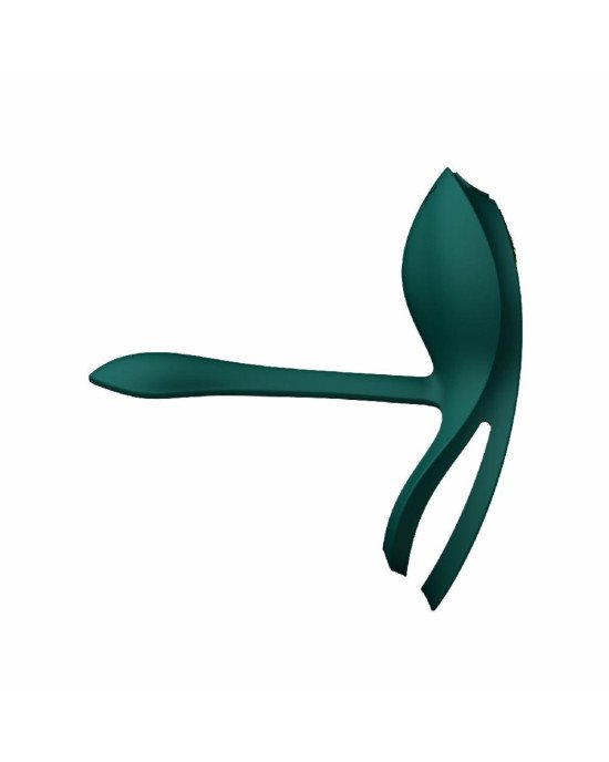 Смарт-ерекційне кільце Zalo BAYEK Turquoise Green, подвійне з ввідною частиною, пульт ДК Смарт-ерекційне кільце Zalo BAYEK Turquoise Green, подвійне з ввідною частиною, пульт ДК