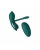 Смарт-ерекційне кільце Zalo BAYEK Turquoise Green, подвійне з ввідною частиною, пульт ДК Смарт-ерекційне кільце Zalo BAYEK Turquoise Green, подвійне з ввідною частиною, пульт ДК