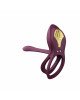 Смарт ерекційне кільце Zalo — BAYEK Velvet Purple, подвійне з ввідною частиною, пульт ДК Смарт ерекційне кільце Zalo — BAYEK Velvet Purple, подвійне з ввідною частиною, пульт ДК