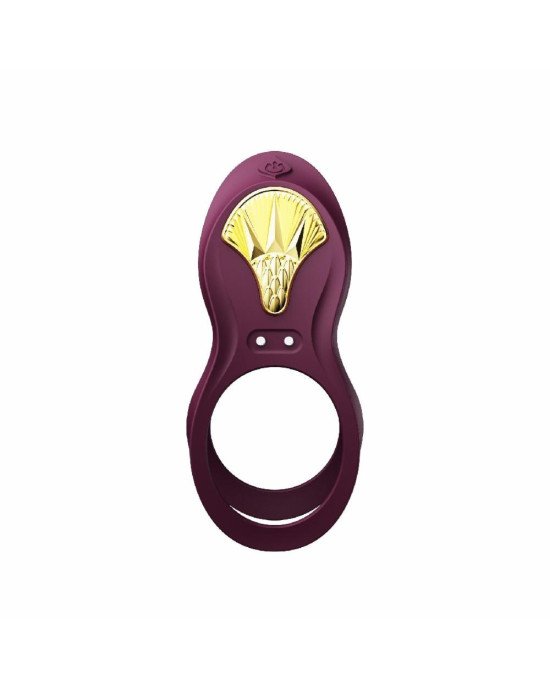 Смарт ерекційне кільце Zalo — BAYEK Velvet Purple, подвійне з ввідною частиною, пульт ДК Смарт ерекційне кільце Zalo — BAYEK Velvet Purple, подвійне з ввідною частиною, пульт ДК