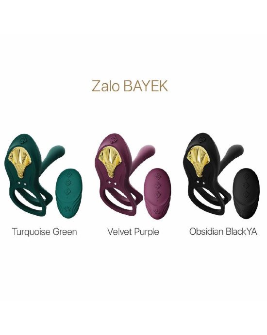 Смарт-ерекційне кільце Zalo - BAYEK Obsidian Black, подвійне з ввідною частиною, пульт ДК Смарт-ерекційне кільце Zalo - BAYEK Obsidian Black, подвійне з ввідною частиною, пульт ДК