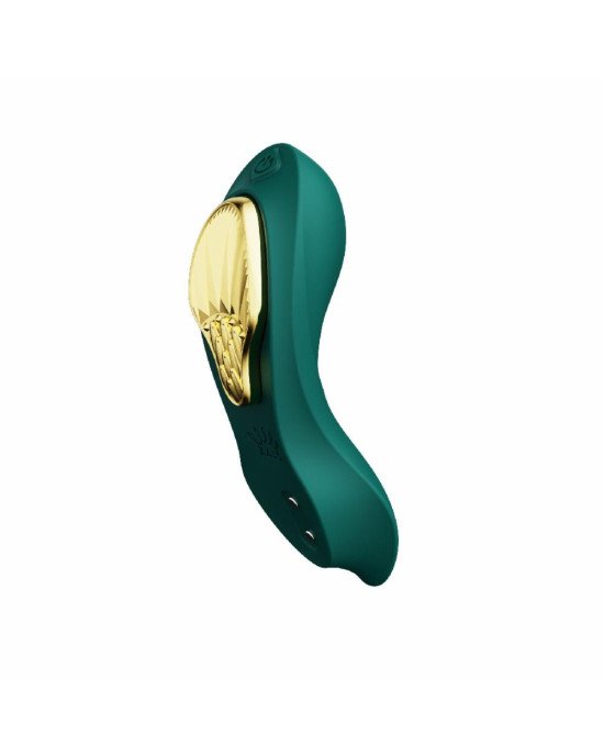 Смарт-вібратор у трусики Zalo - AYA Turquoise Green, насадка та пульт ДК