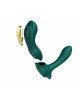 Смарт-вібратор у трусики Zalo - AYA Turquoise Green, насадка та пульт ДК
