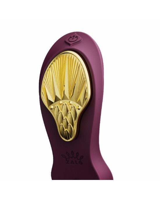 Смарт-вібратор у трусики Zalo - AYA Velvet Purple, насадка та пульт ДК