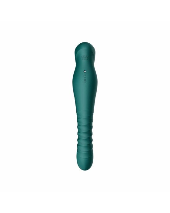 Смартвібратор-пульсатор Zalo — King Turquoise Green, кристал Swarovski Смартвібратор-пульсатор Zalo — King Turquoise Green, кристал Swarovski