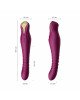 Смартвібратор-пульсатор Zalo — King Velvet Purple, кристал Swarovski