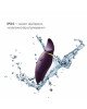 Вібратор 2в1 з язичком Zalo — Hero Twilight Purple, кристал Swarovski