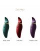 Вібратор 2в1 з язичком Zalo — Hero Twilight Purple, кристал Swarovski