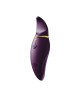 Вібратор 2в1 з язичком Zalo — Hero Twilight Purple, кристал Swarovski