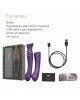 Смартвібратор 3в1 Zalo — Queen Twilight Purple, пульсівна перлина та вакуум, кристал Swarovski