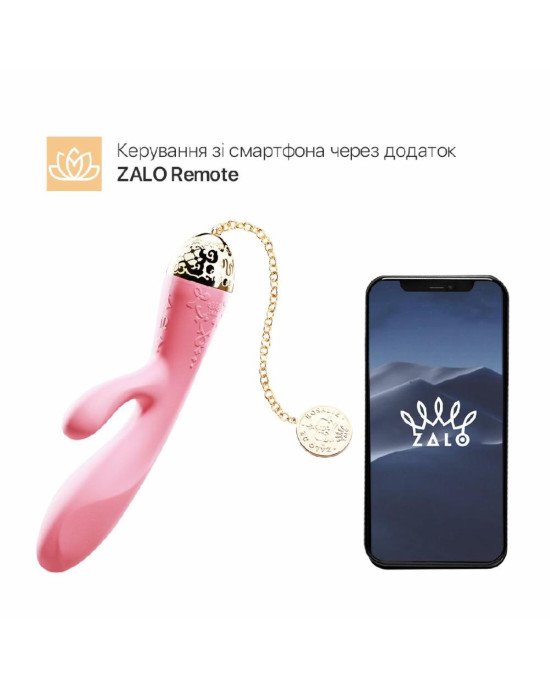 Смартвібратор-кролик Zalo — Rosalie Rouge Pink