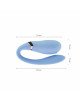 Смартвібратор для пар Zalo — Fanfan Royal Blue Смартвібратор для пар Zalo — Fanfan Royal Blue